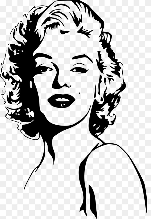 520x750 White Dress Of Marilyn Monroe Drawing Art Cc0 - Marilyn Monroe Black And White Drawing