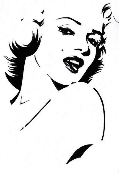 400x582 Marilyn Monroe Black And White Pop Art - Marilyn Monroe Black And White Drawing