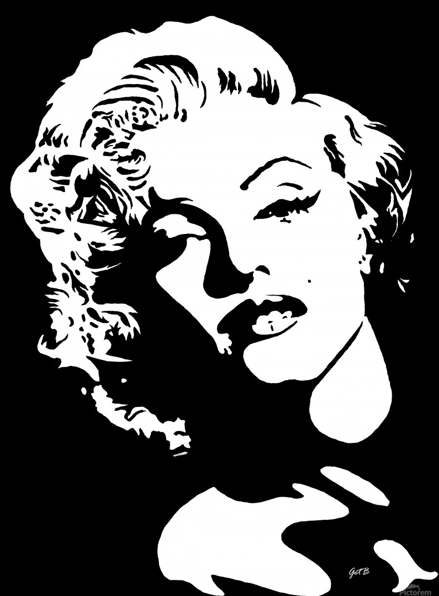 900x1220 beautiful marilyn monroe acrylic pop art - Marilyn Monroe Black And White Drawing