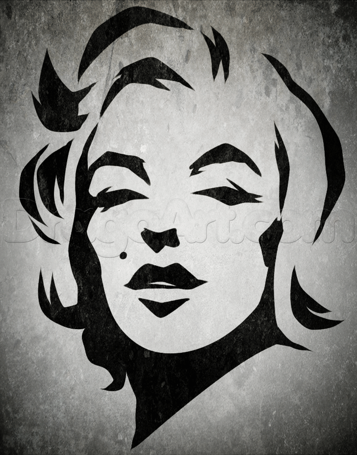 Marilyn Monroe Black And White Drawing at Explore