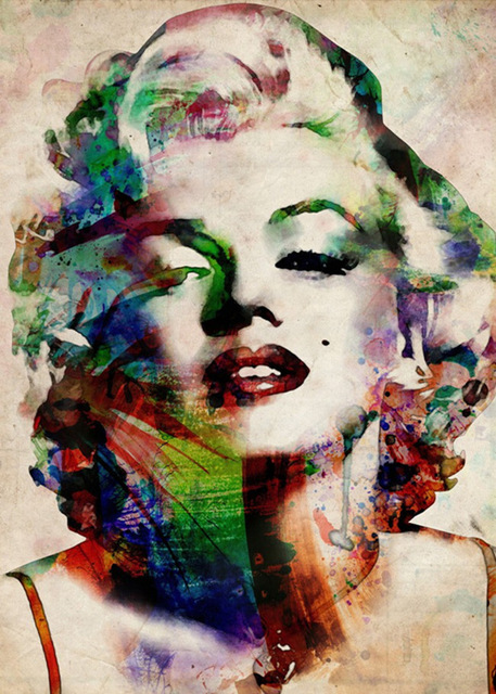457x640 diy full drill diamond painting cross stitch people star - Marilyn Monroe Drawing