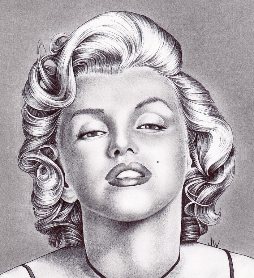 821x900 Marilyn Monroe Drawing - Marilyn Monroe Drawing