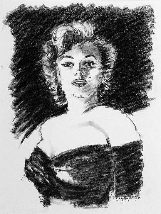 548x730 Marilyn Monroe Drawing - Marilyn Monroe Drawing