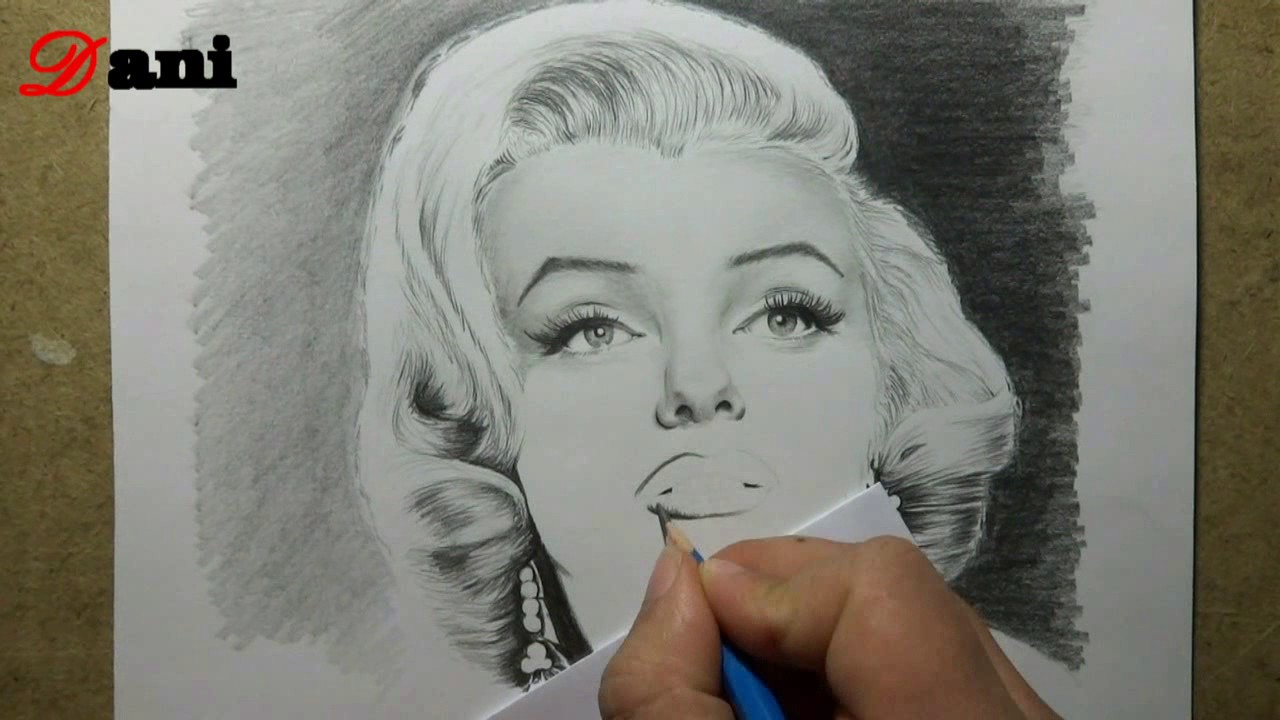 1280x720 Pencil Drawing Marilyn Monroe - Marilyn Monroe Drawing