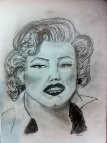 375x502 Marilyn Monroe Drawing - Marilyn Monroe Drawing