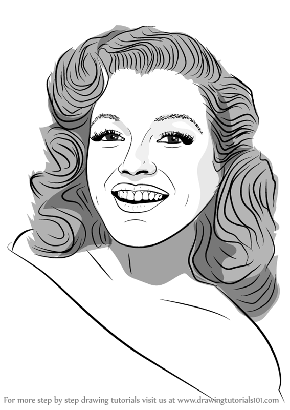567x800 Learn How To Draw Marilyn Monroe - Marilyn Monroe Drawing