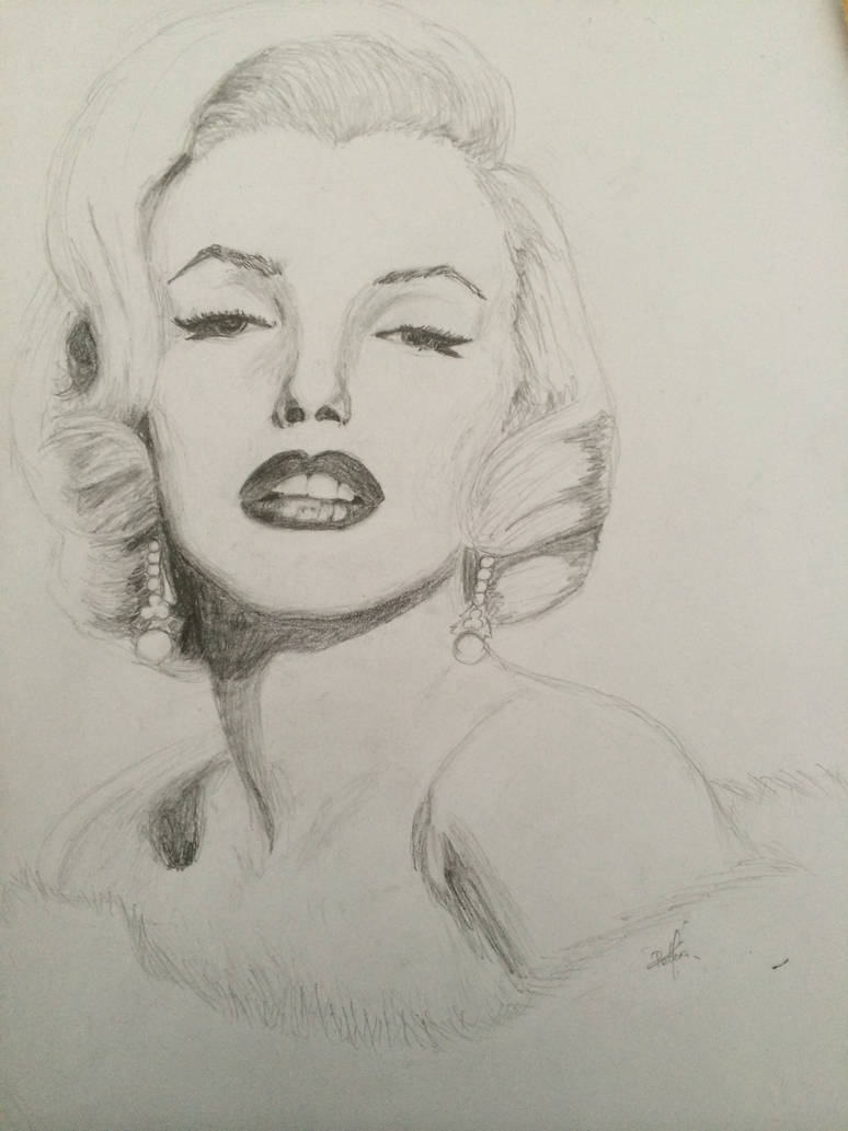 Marilyn Monroe Drawing Black And White at Explore