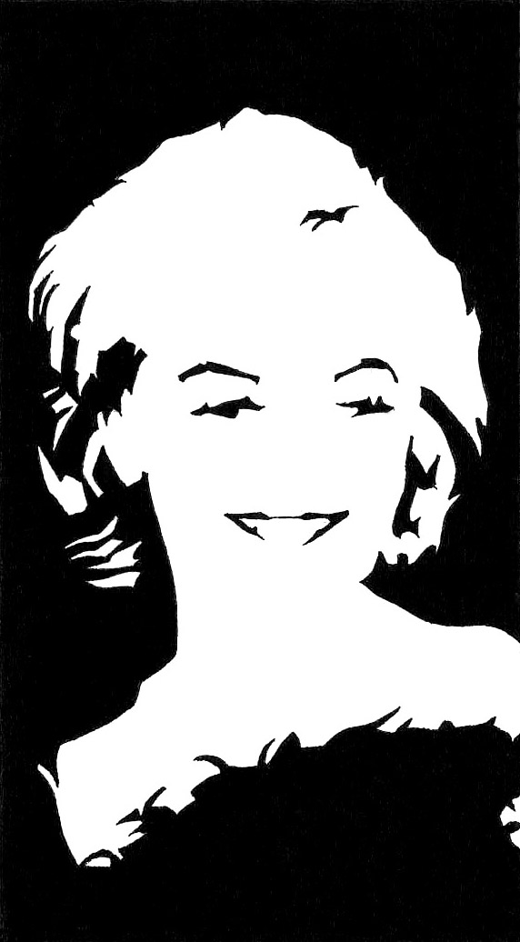 572x1036 Marilyn Monroe - Marilyn Monroe Drawing Outline