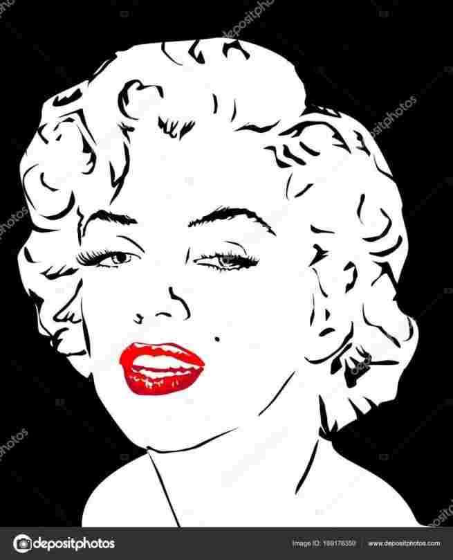 655x809 Marilyn Monroe Drawing Outline Easy - Marilyn Monroe Drawing Outline