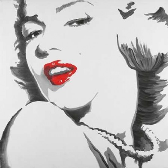 550x550 Marilyn Monroe Outline Style Poster Print - Marilyn Monroe Drawing Outline