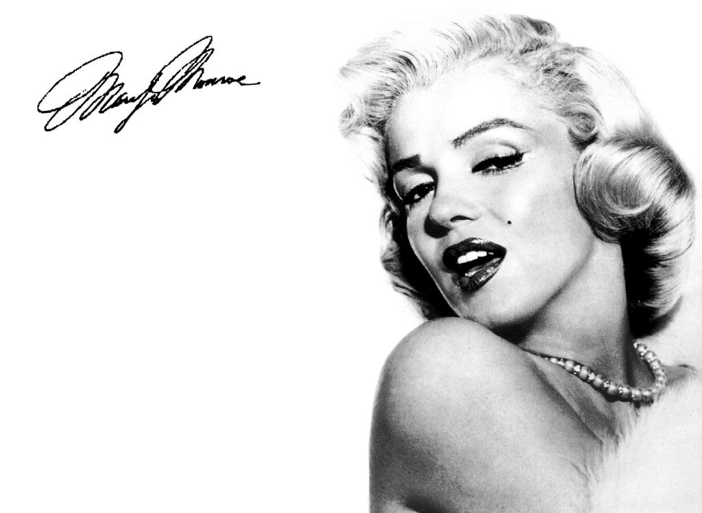 1024x749 Marilyn Portrait Tutorial, A Stars Portraits Tutorial - Marilyn Monroe Drawing Outline