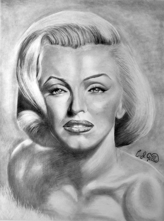 534x720 Marilyn Monroe Pencil - Marilyn Monroe Drawing Pencil