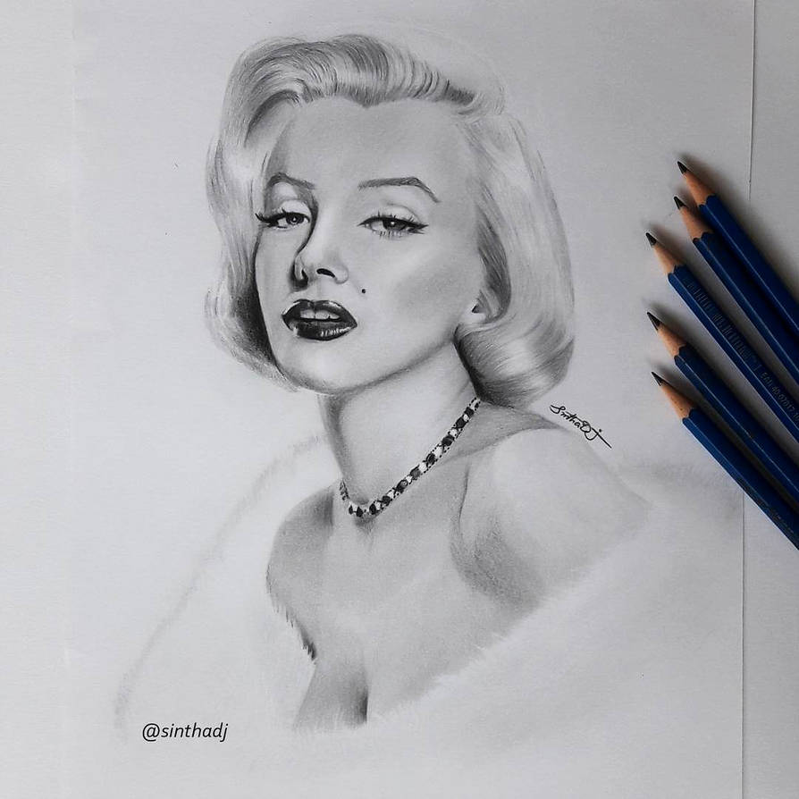 894x894 Marilyn Monroe Pencil Drawing - Marilyn Monroe Drawing Pencil