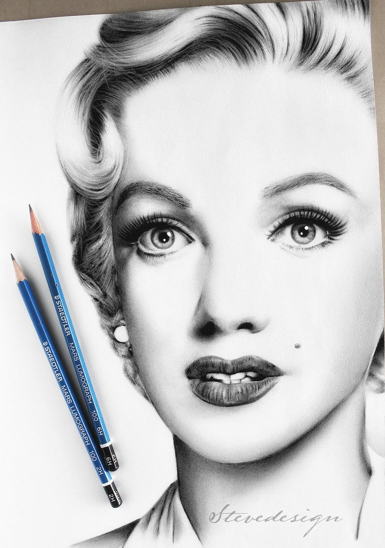 Marilyn Monroe Drawing Pencil at PaintingValley.com | Explore ...