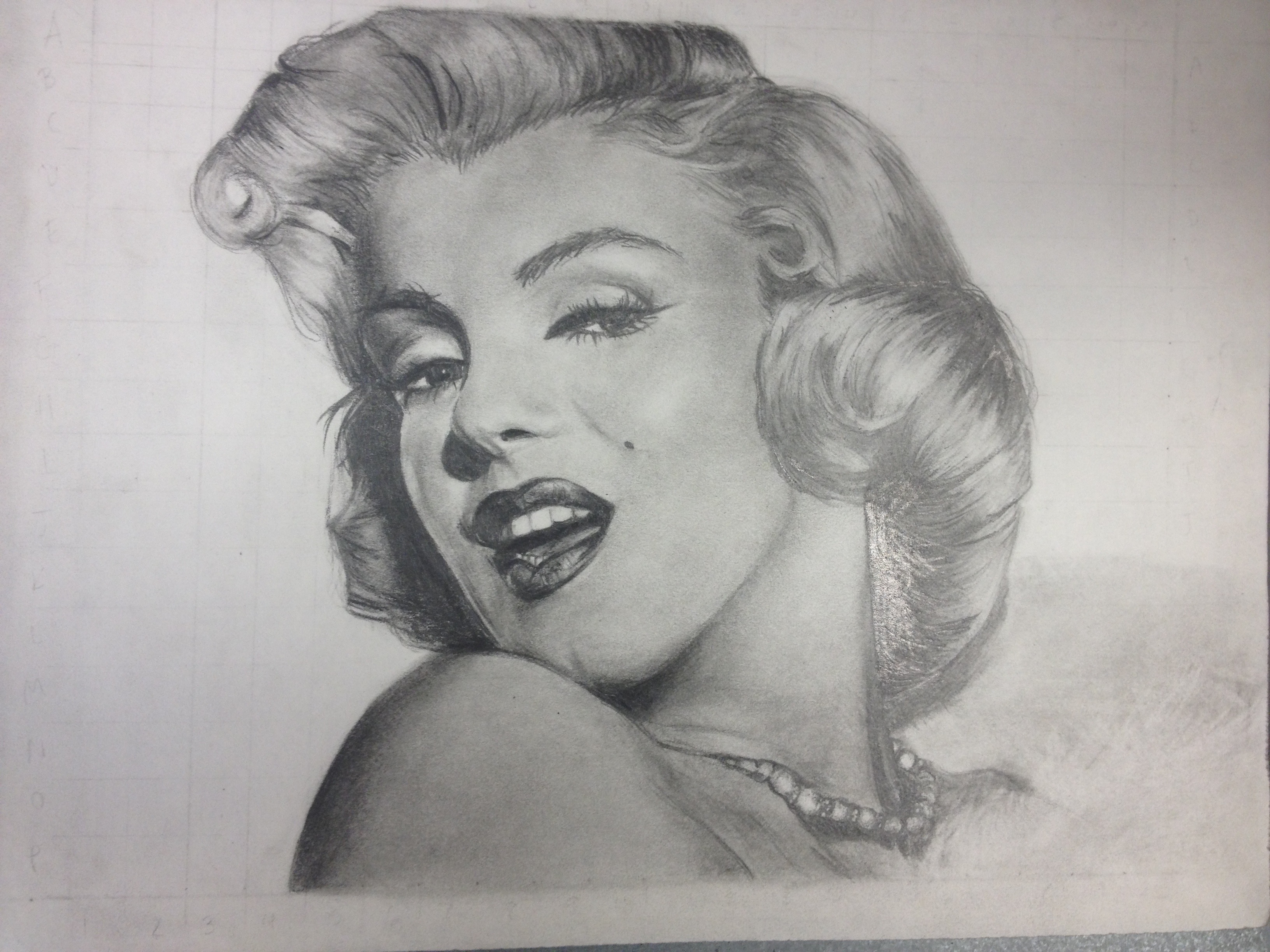 3264x2448 marilyn monroe portrait welcome to ashley's world - Marilyn Monroe Drawing Pencil