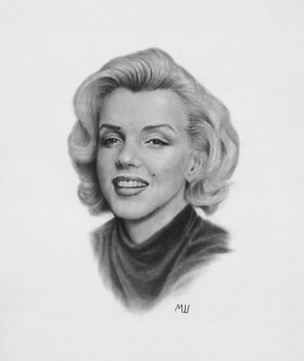 337x400 Marilyn Monroe Original Portrait Pencil Artwork - Marilyn Monroe Drawing Pencil