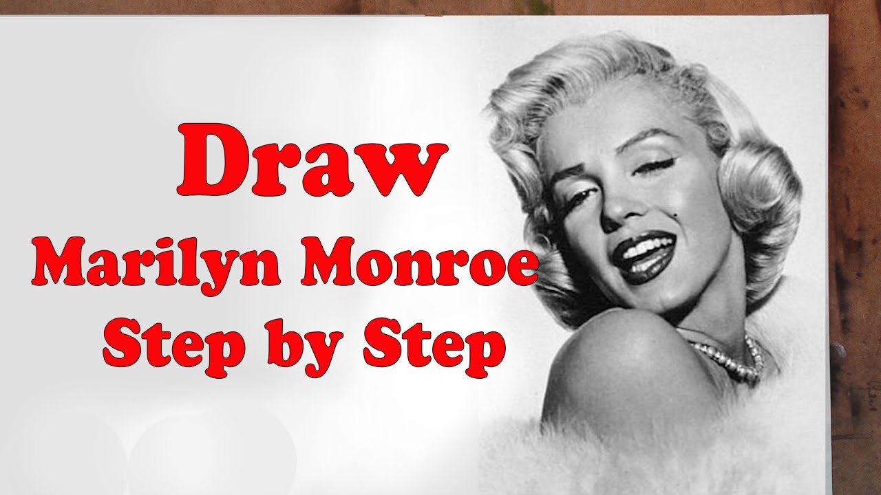 1280x720 How To Draw Marilyn Monroe Step - Marilyn Monroe Drawing Pencil Easy