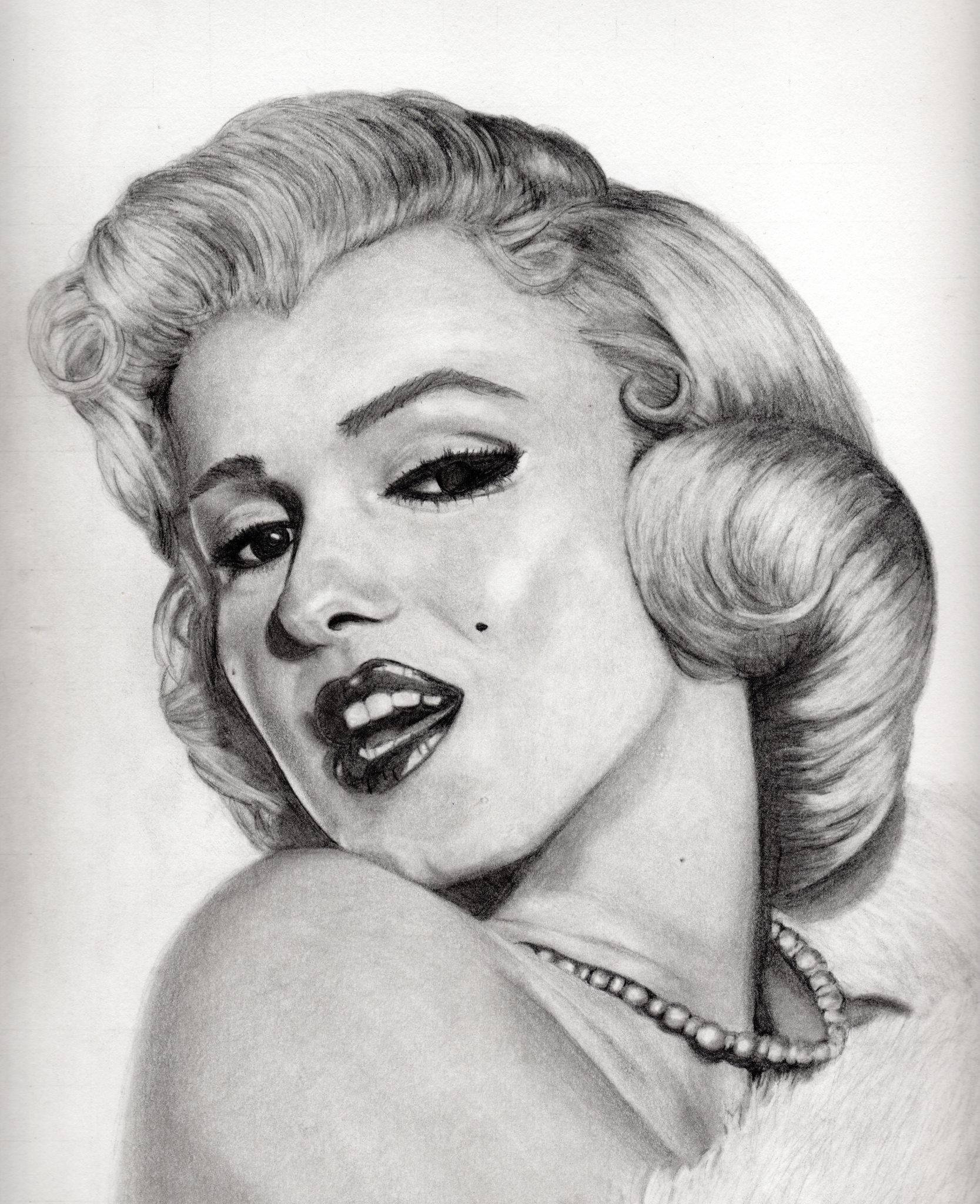 1667x2048 Marilyn Monroe Drawing Pencil Easy Art Videos How To Draw - Marilyn Monroe Drawing Pencil Easy