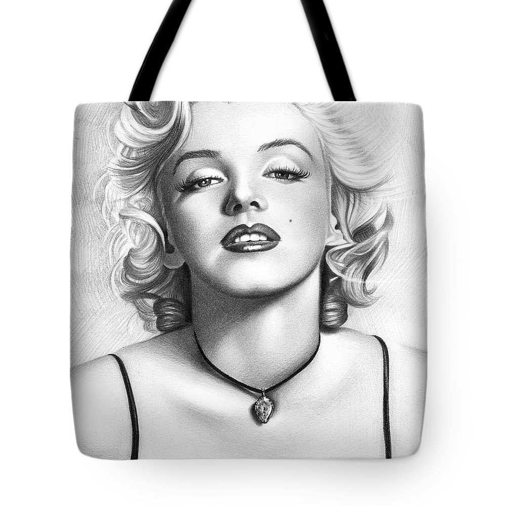 1000x1000 Marilyn Monroe Pencil And Charcoal Tote Bag For Sale - Marilyn Monroe Drawing Pencil Easy
