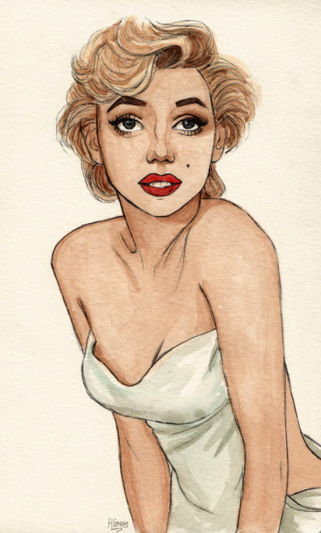 452x750 Drawing Illustration Art Marilyn Monroe Dollychops - Marilyn Monroe Drawing Tumblr