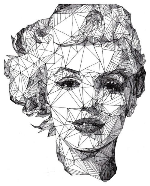 500x623 Permanent Drawing Tumblr Shared - Marilyn Monroe Drawing Tumblr