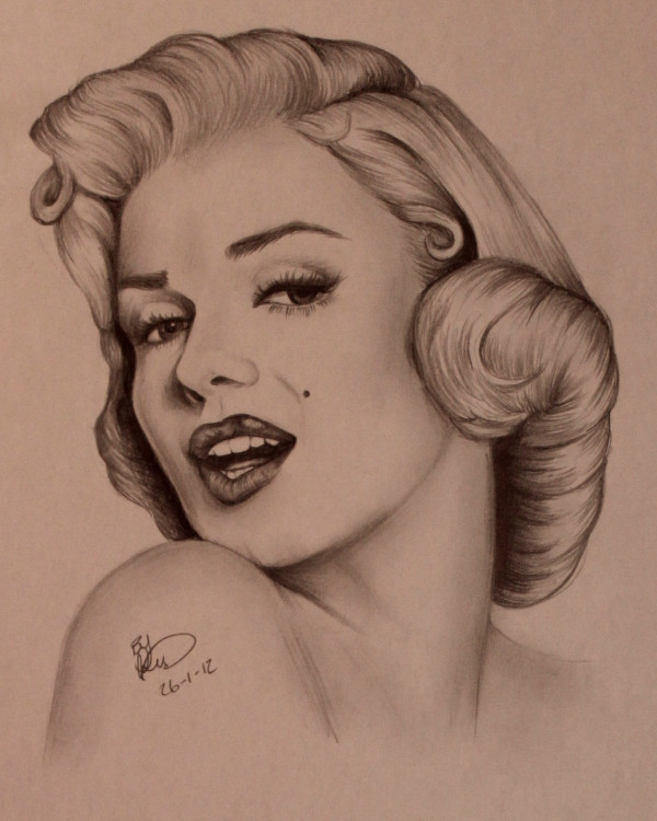 600x750 Drawing Of Marilyn Monroe, Please Rt - Marilyn Monroe Drawing Tumblr