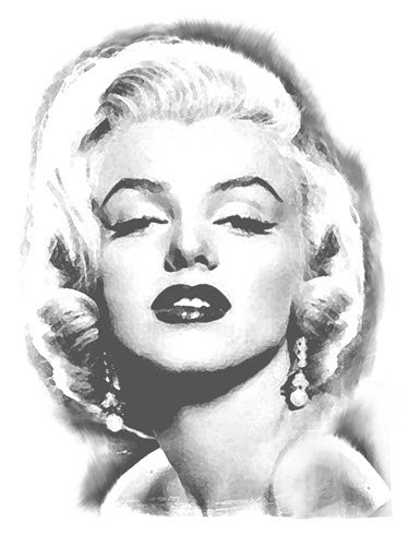 375x500 Marilyn Monroe Tattooforaweek Temporary Tattoos Largest - Marilyn Monroe Drawing With Tattoos