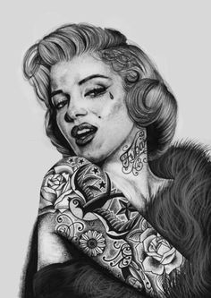 236x333 best marilyn monroe art images drawings, marilyn monroe - Marilyn Monroe Drawing With Tattoos