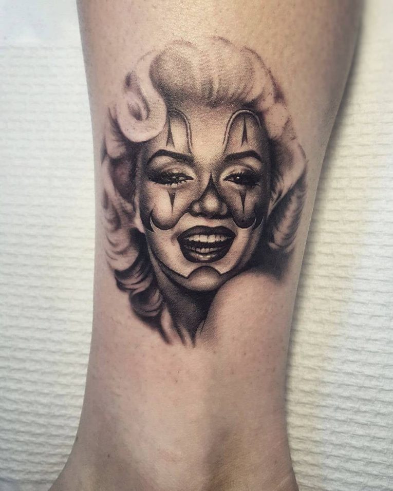 765x956 Marilyn Monroe Tattoo Designs Meanings - Marilyn Monroe Drawing With Tattoos