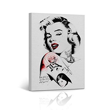 Marilyn Monroe Lips Drawing