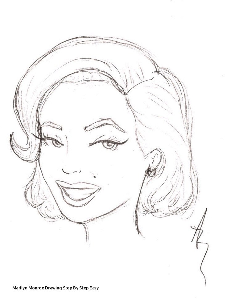 736x981 Marilyn Monroe Lips Drawing - Marilyn Monroe Lips Drawing