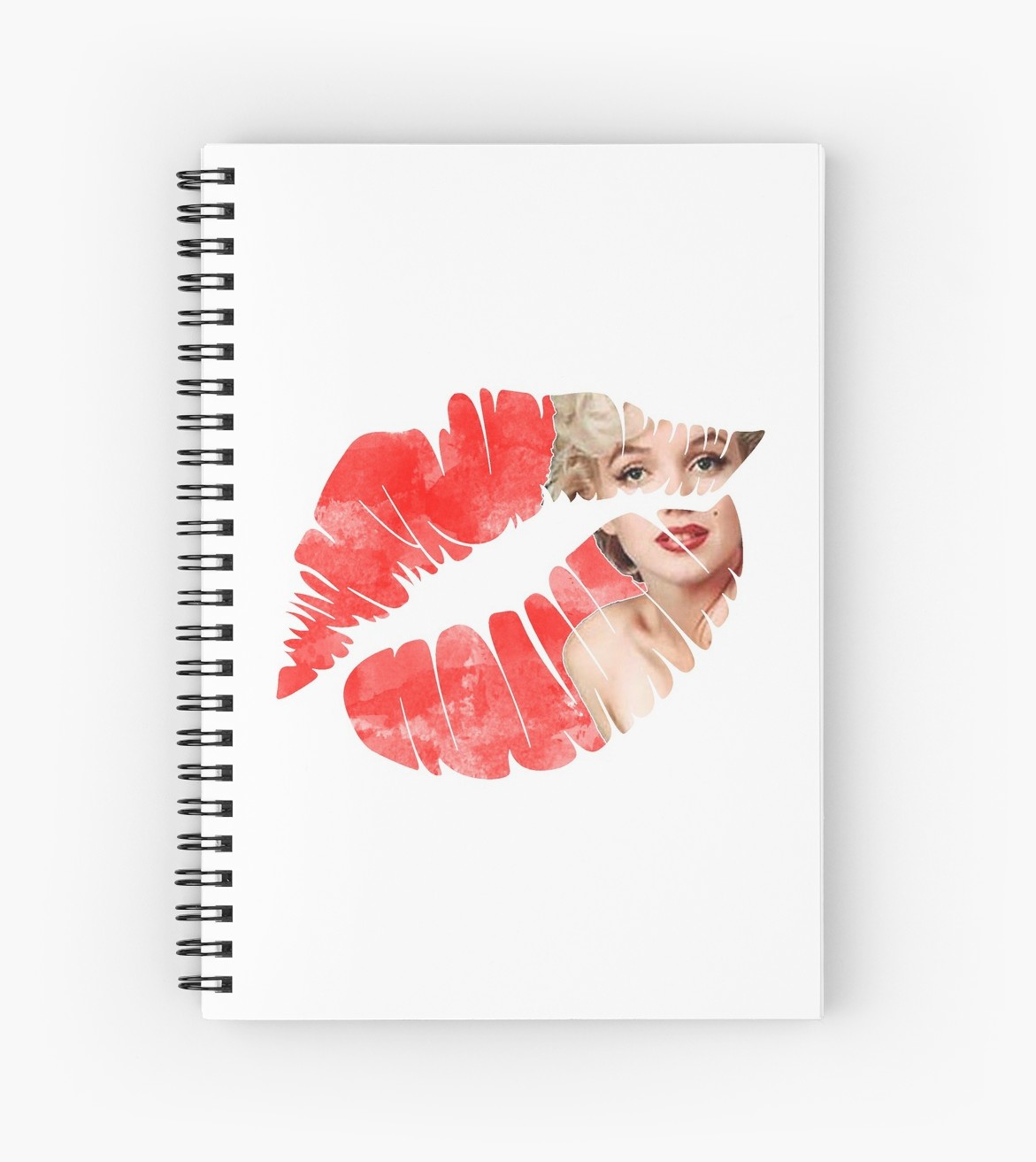 1171x1313 Marilyn Monroe Lips Sticker Spiral Notebooks - Marilyn Monroe Lips Drawing