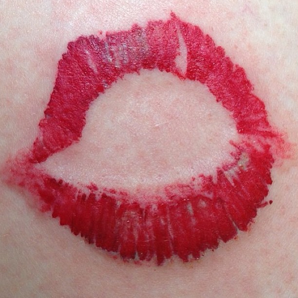 612x612 Marilyn Monroe Color Lips Kiss Tattoo Uncategorized Tattoos - Maril...