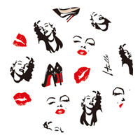 200x200 Evelynnail Tsumekira Tsumekira Es - Marilyn Monroe Lips Drawing