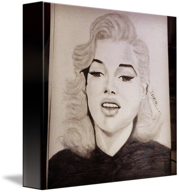 606x650 Marilyn Monroe Pencil Drawing - Marilyn Monroe Pencil Drawing