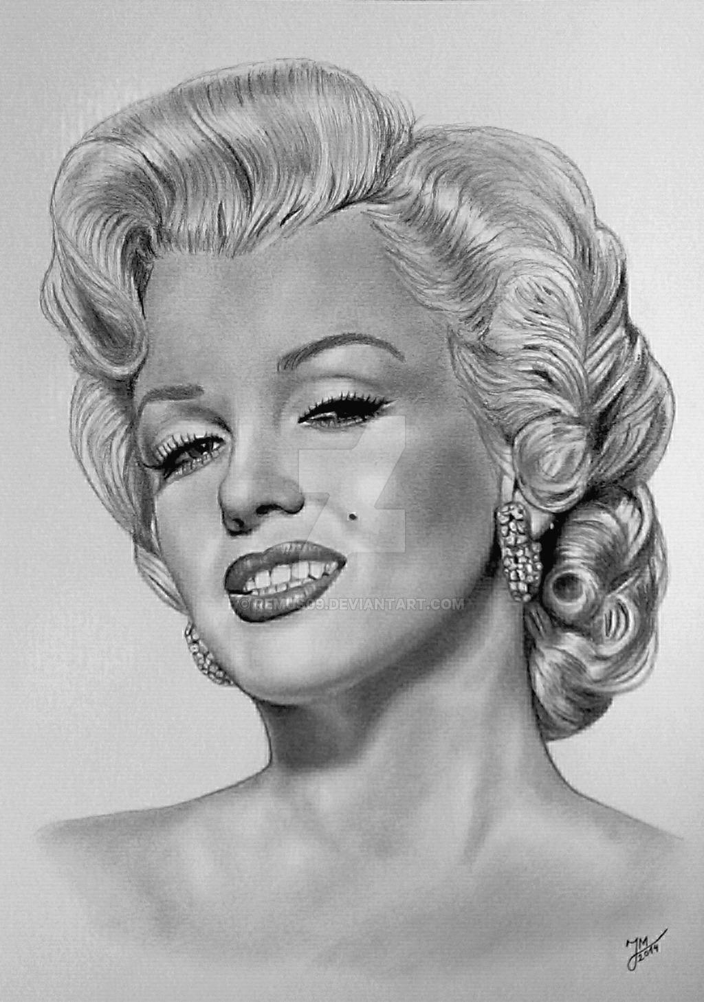 Marilyn Monroe Portrait Drawing at PaintingValley.com | Explore ...