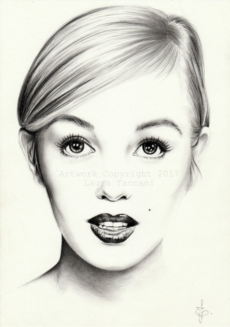 794x1129 Marilyn Monroe Portrait Art Print Signed Graphite Drawing Etsy - Marilyn Monroe Portrait Drawing