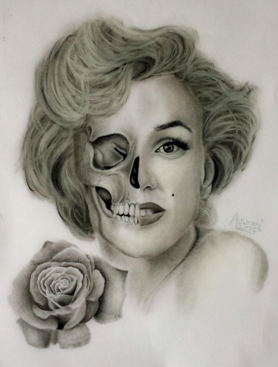 900x1184 Marilyn Monroe Portrait Drawing - Marilyn Monroe Portrait Drawing