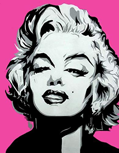 389x500 Marilyn Monroe Acrylic Pop Art Portrait Painting - Marilyn Monroe Portrait Drawing