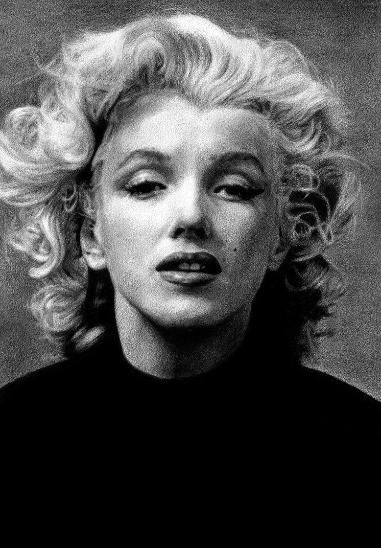 746x1072 Marilyn Monroe Drawing - Marilyn Monroe Portrait Drawing