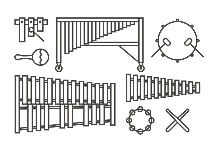 700x490 Marimba Music Icons - Marimba Drawing