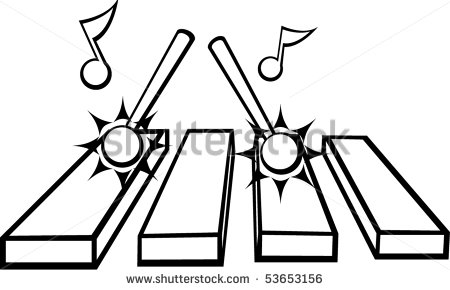450x290 Vibraphone Or Marimba - Marimba Drawing