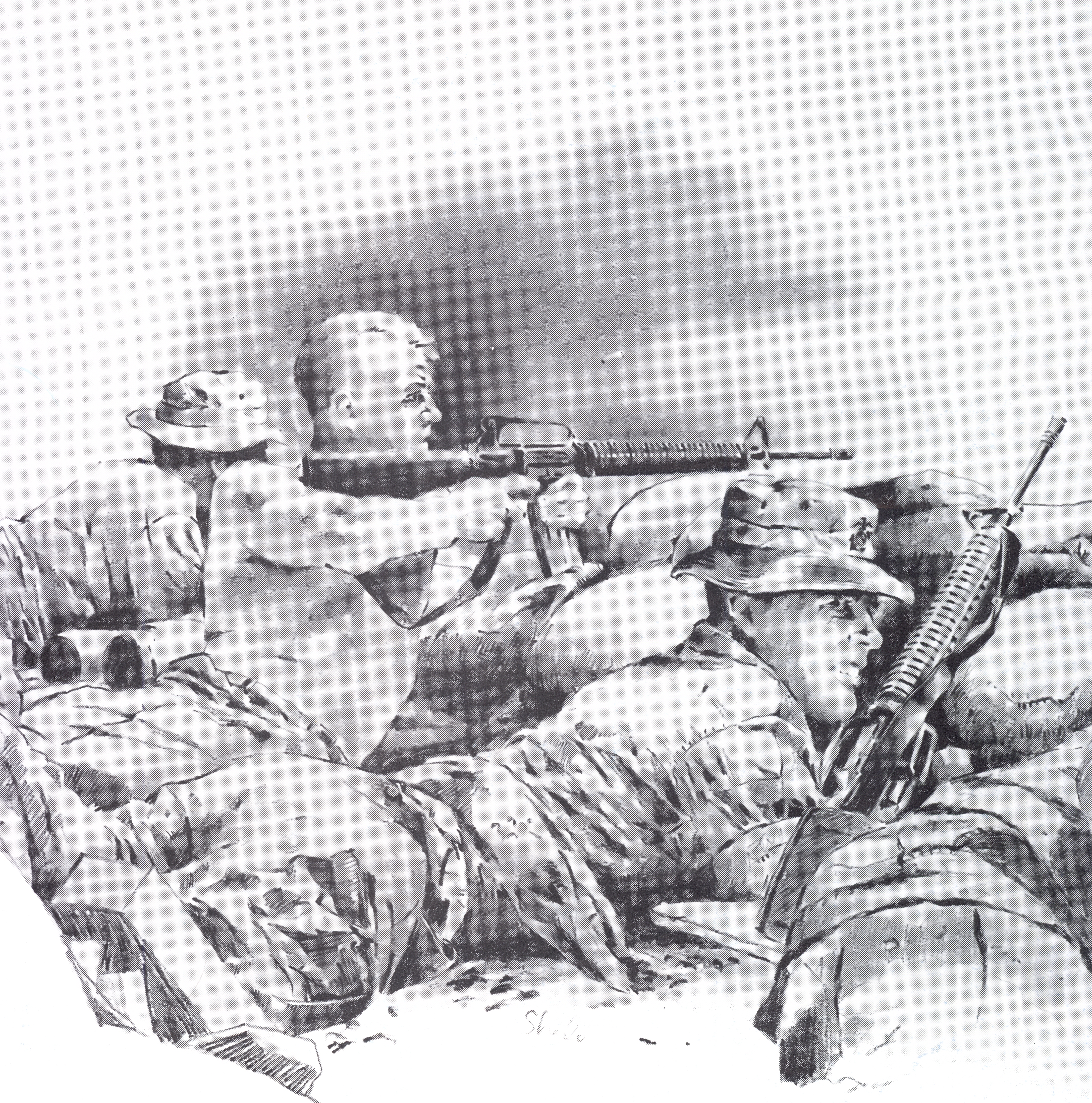 4388x4430 Fileu S Marines In Somalia - Marine Drawings