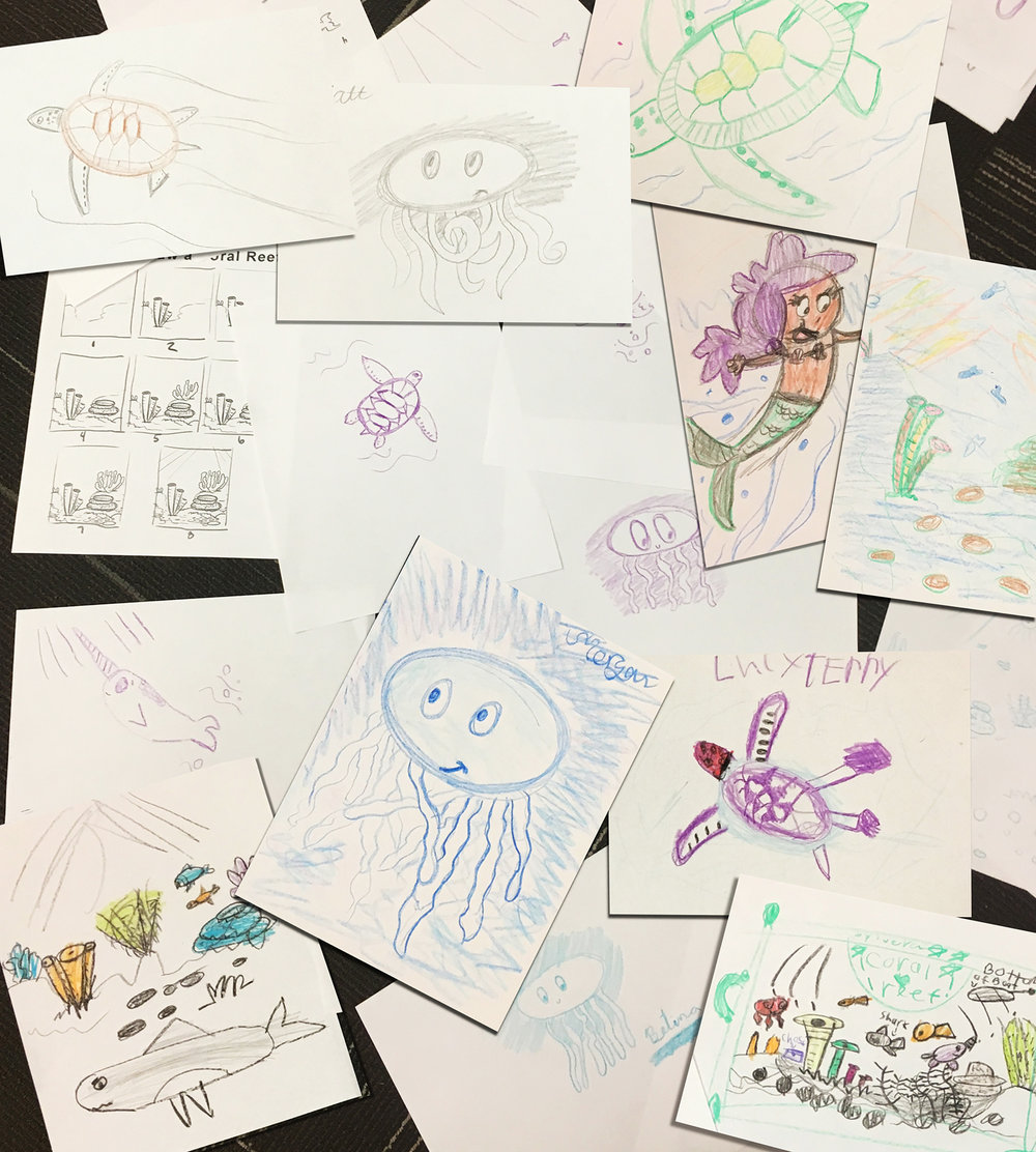 1000x1112 Marine Life Drawing Class Peter Raymundo - Marine Life Drawing