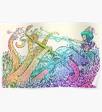 210x230 Marine Life Drawing Posters Redbubble - Marine Life Drawing