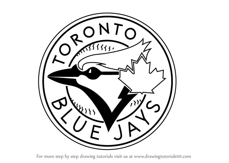 800x568 Learn How To Draw Toronto Blue Jays Logo - Marine Logo Drawing