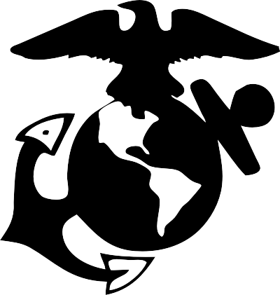 400x421 Usmc Drawing Heaven Transparent Png Clipart Free Download - Marine Logo Drawing