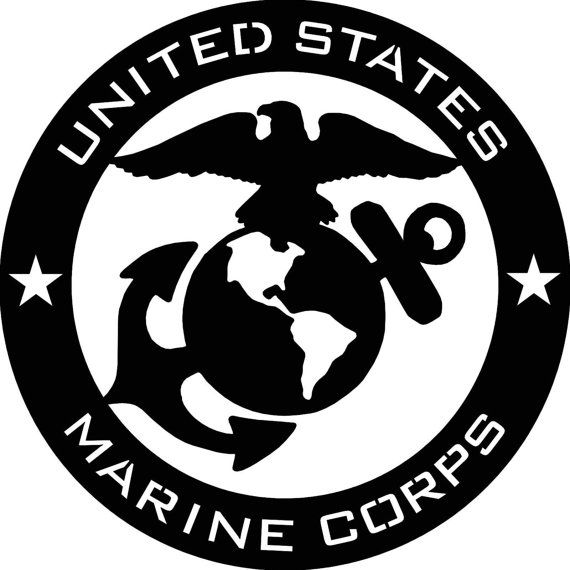 570x570 marine drawing emblem marine corps for free download - Marine Logo Drawing