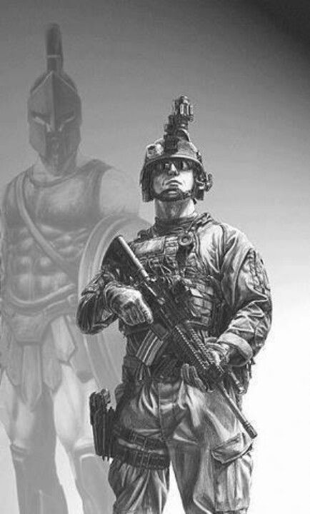 434x720 Charcoal Drawing, Flawless Coloring And Depth! Drawing - Marine Soldier Drawing