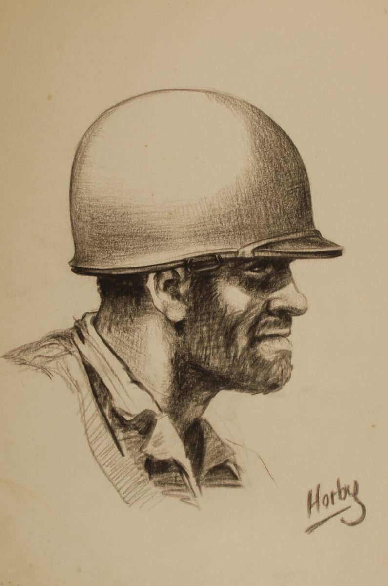 795x1200 Faces Of War - Marine Soldier Drawing